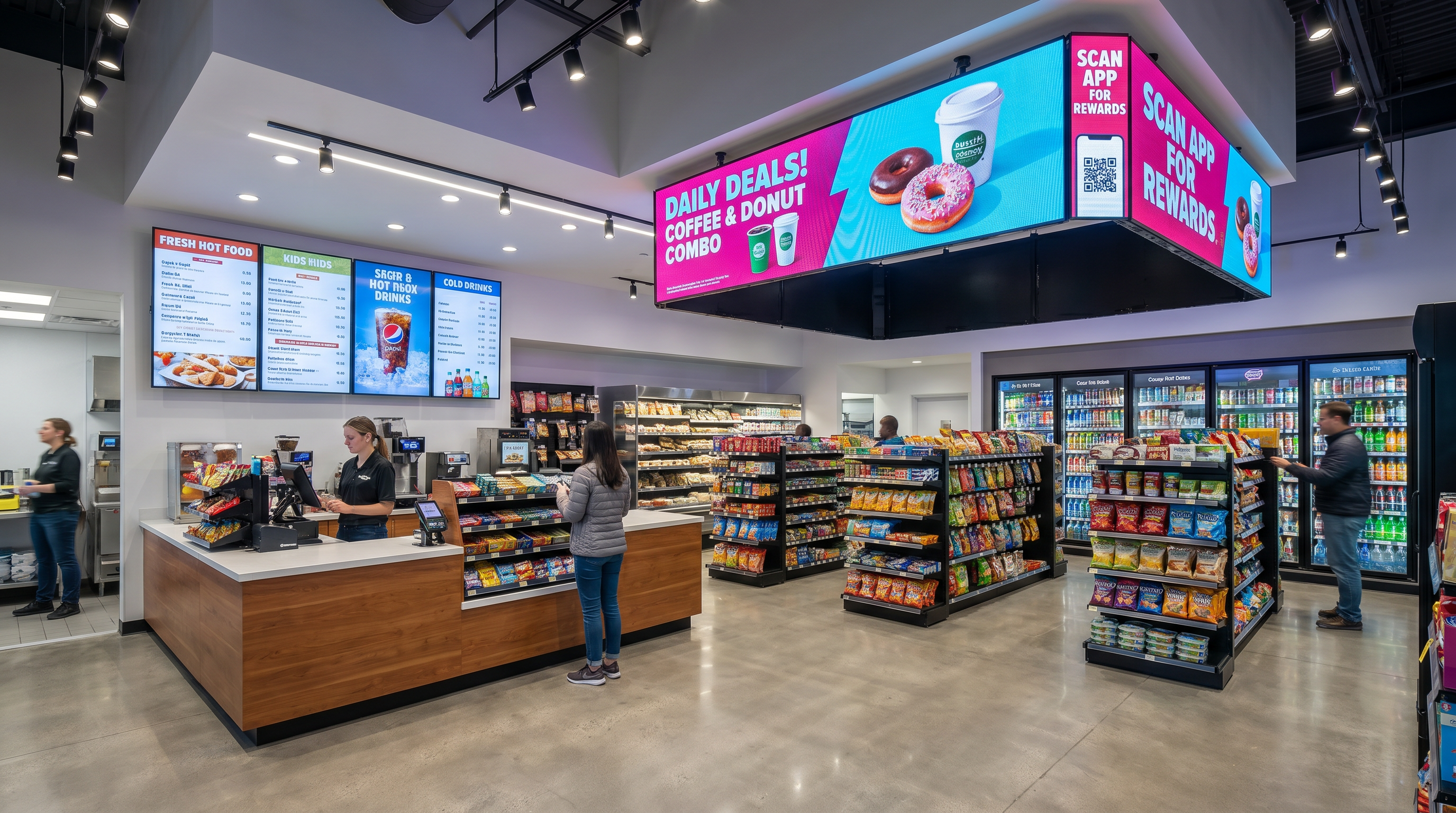 Digital signage for Convenience Stores