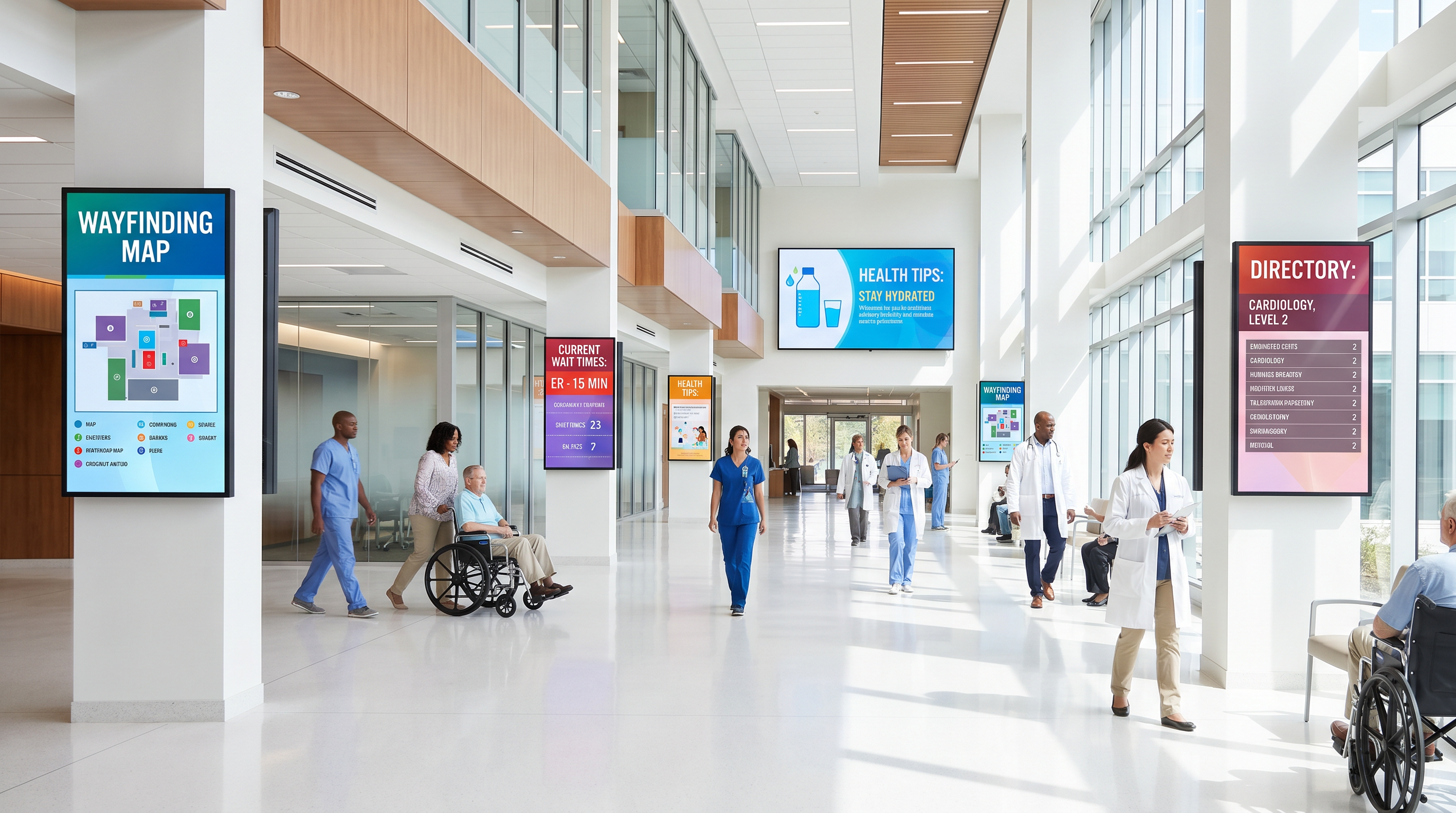 Digital signage for Healthcare