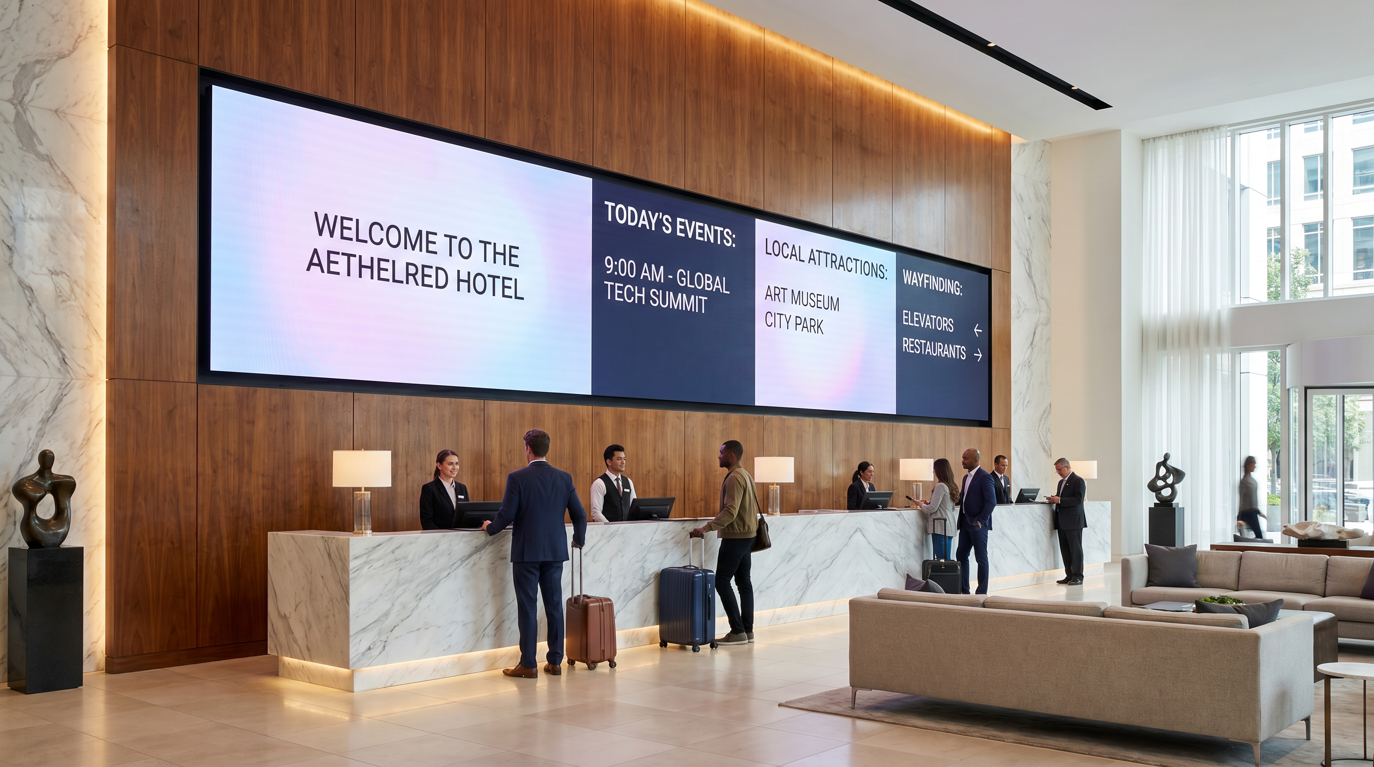 Digital signage for Hospitality