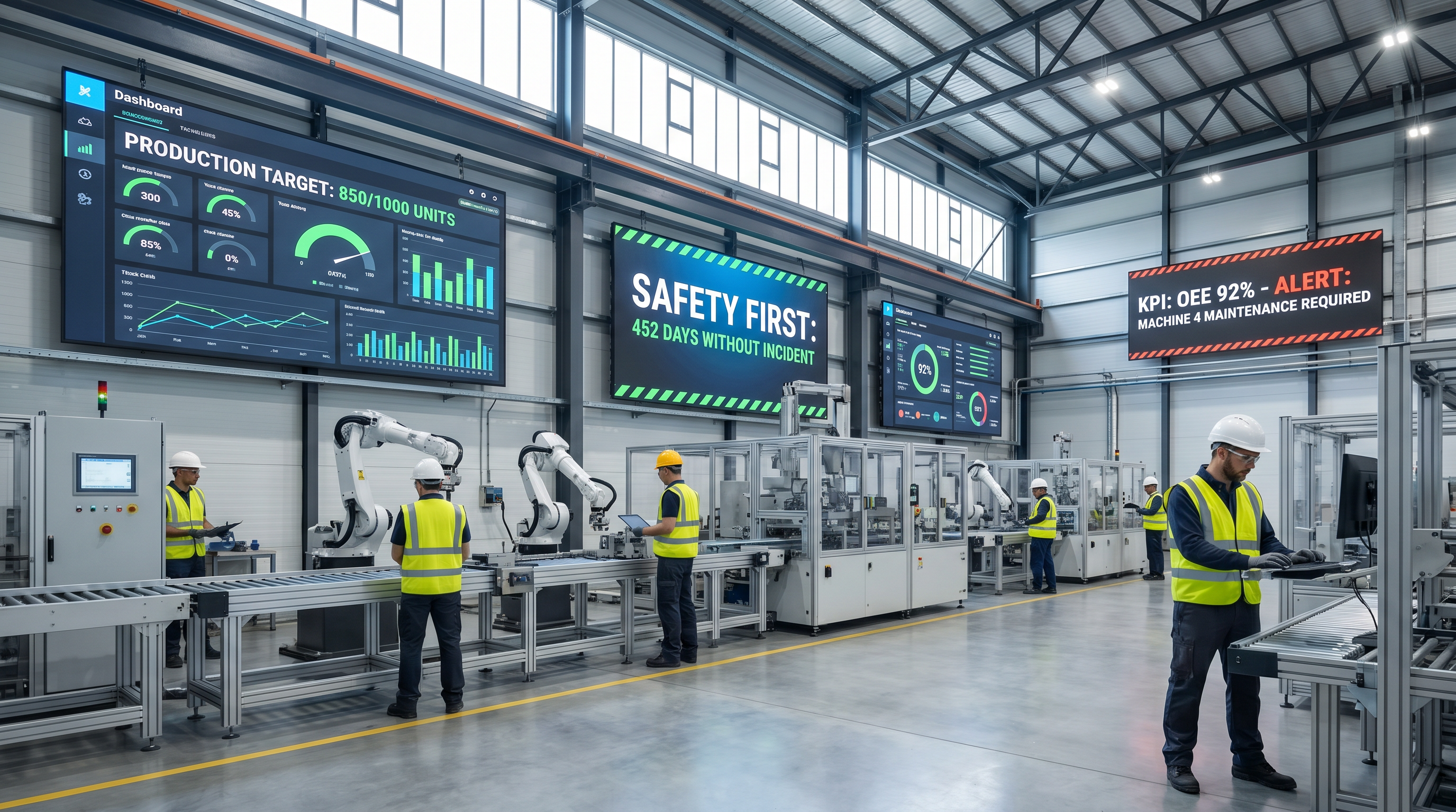 Digital signage for Manufacturing