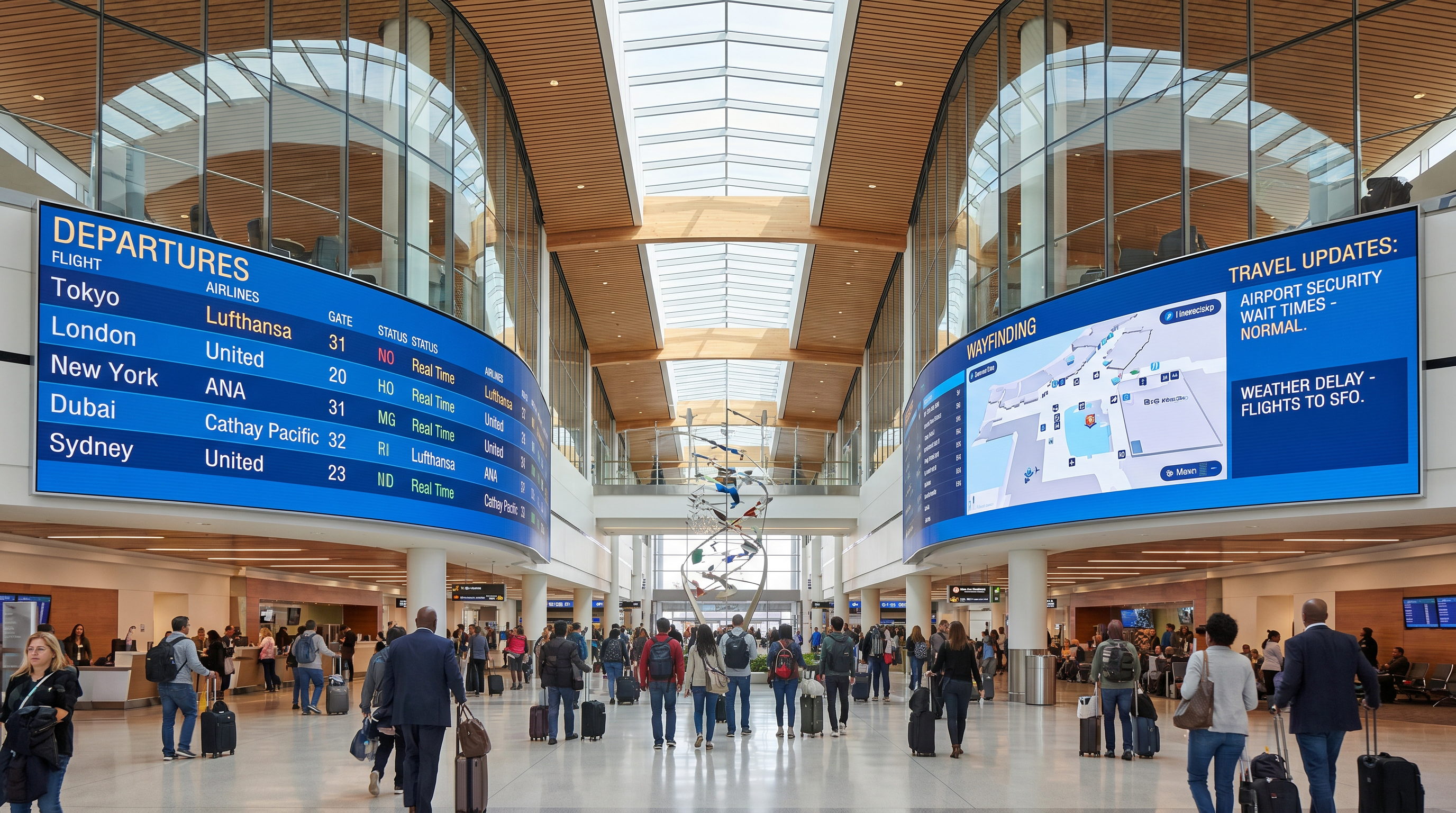 Digital signage for Transportation