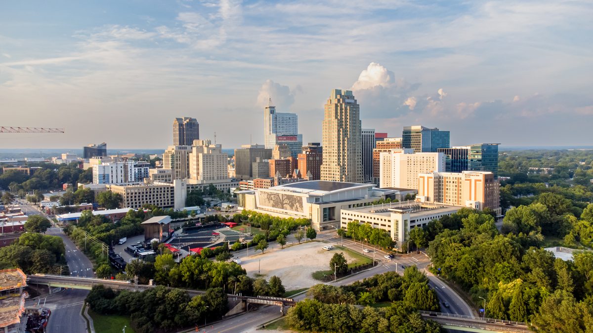Raleigh, North Carolina downtown skyline